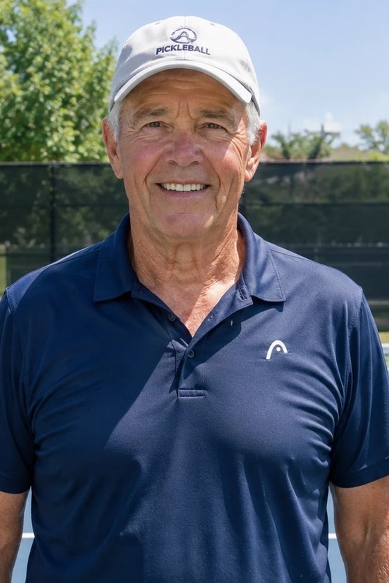 Patrick on the pickleball court